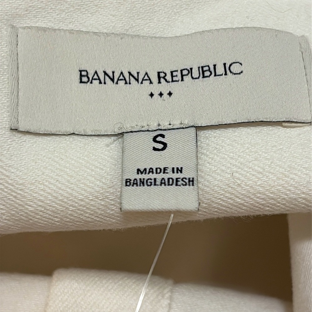 BANANA REPUBLIC White Sleeveless Denim Button Up Dress Size Small NWT - Picture 12 of 17